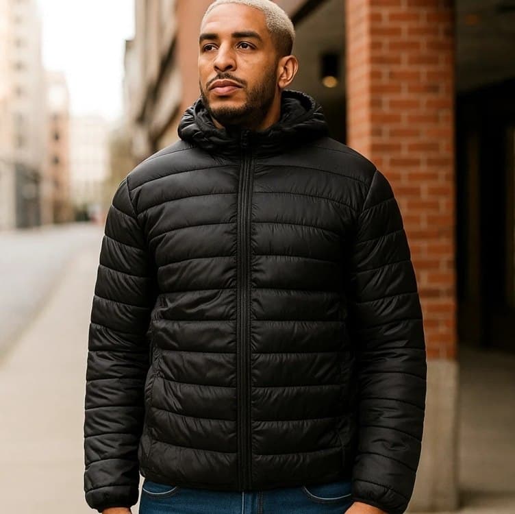 Jaqueta Puffer Bobojaco Acolchoada Frio Masculina Capuz