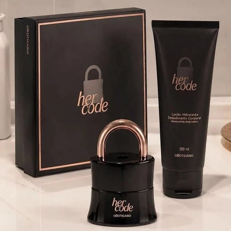 Her Code Eau De Parfum 50ml + Loção Corporal 200ml Vegano Cruelty-Free